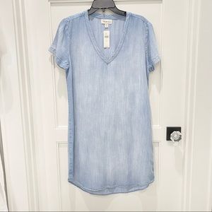 Cloth and Stone Casual Jean dress anthropologie throw on